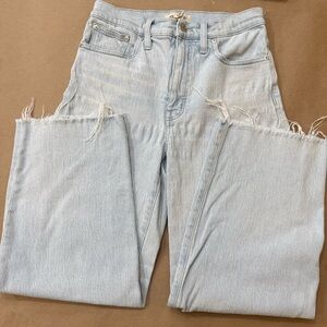 Madewell Light Blue Flare & Wide Leg Jeans